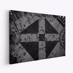 Lienzo - People crossing