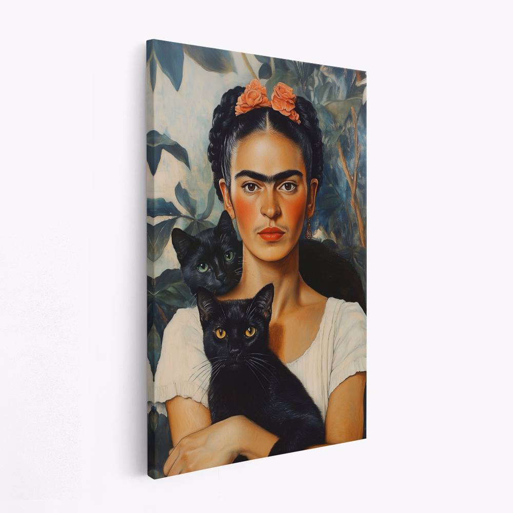 Lienzo - Frida and cats