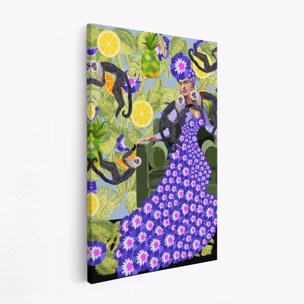 Lienzo - Frida in the Garden