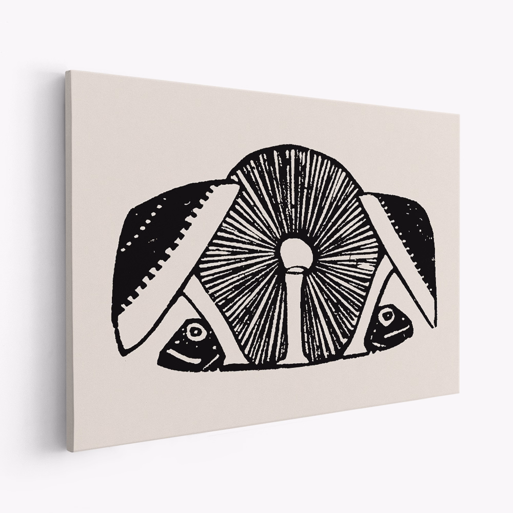 Lienzo - Three Mushrooms 1892 Beige