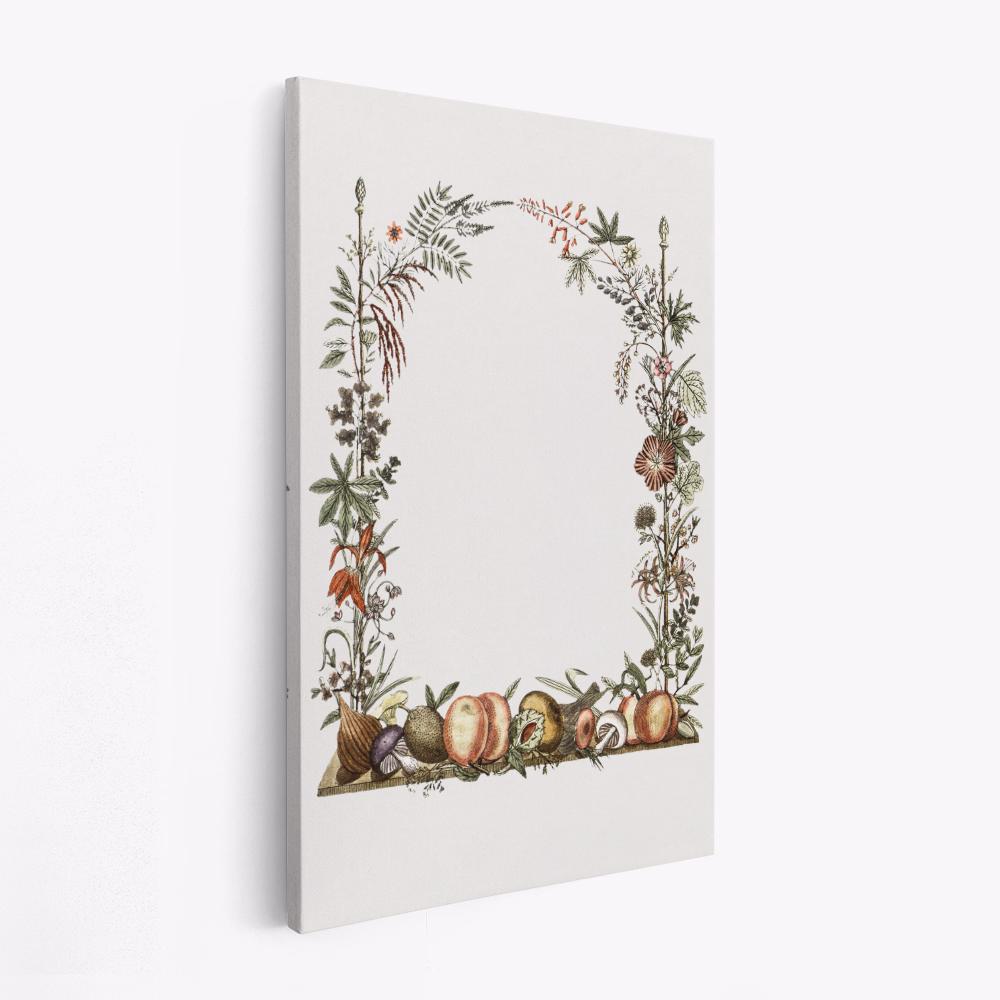 Lienzo - Hand Drawn Botanical Frame